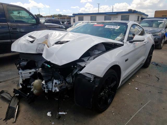 1FA6P8CFXK5133915 - 2019 FORD MUSTANG GT WHITE photo 2