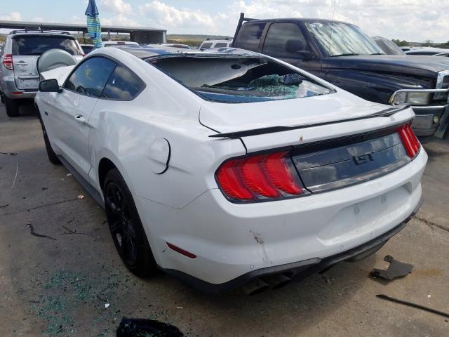 1FA6P8CFXK5133915 - 2019 FORD MUSTANG GT WHITE photo 3