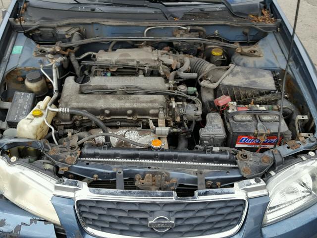 3N1BB51D01L114461 - 2001 NISSAN SENTRA SE BLUE photo 7