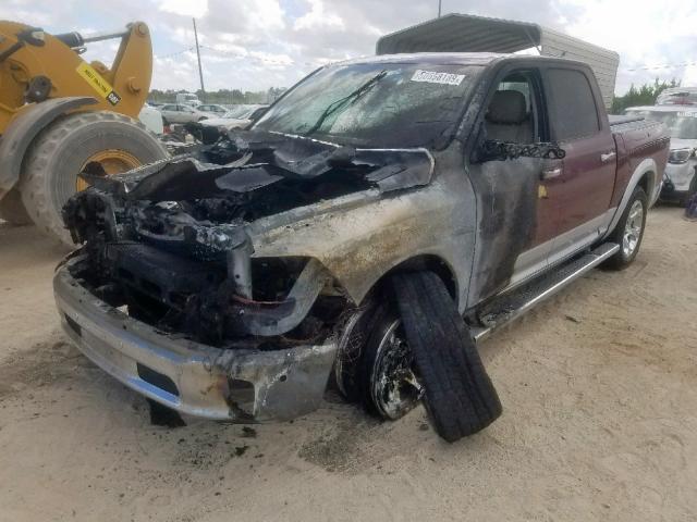 1C6RR6NM4GS256644 - 2016 RAM 1500 LARAM BURGUNDY photo 2