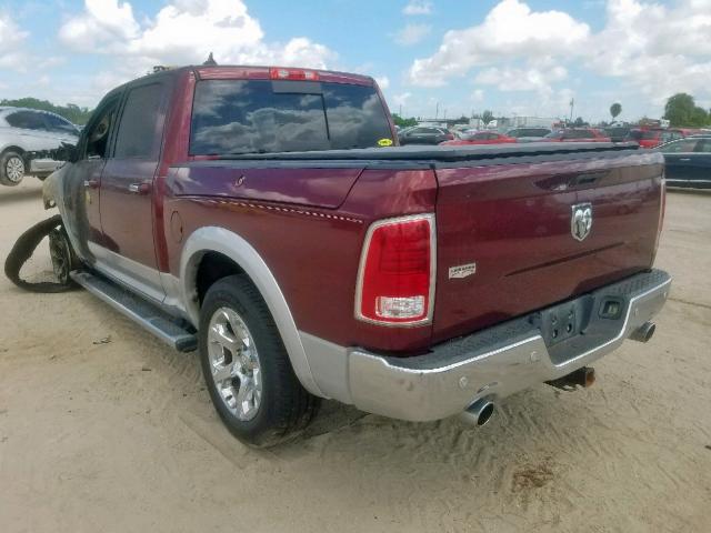 1C6RR6NM4GS256644 - 2016 RAM 1500 LARAM BURGUNDY photo 3