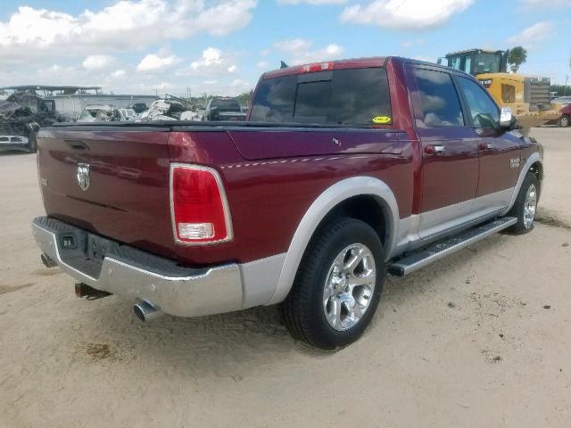 1C6RR6NM4GS256644 - 2016 RAM 1500 LARAM BURGUNDY photo 4