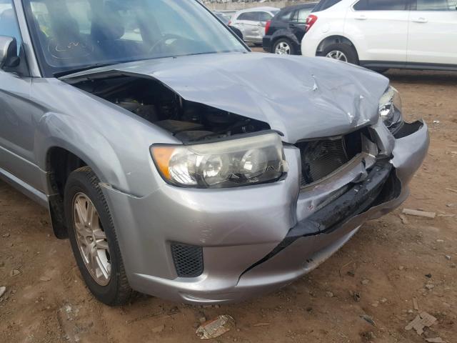 JF1SG66678H724726 - 2008 SUBARU FORESTER S Gümüş foto 9