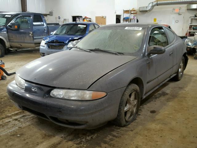 1G3NL12E24C126246 - 2004 OLDSMOBILE ALERO GL BLACK photo 2