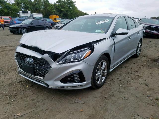 5NPE34AF3JH705290 - 2018 HYUNDAI SONATA SPO SILVER photo 2