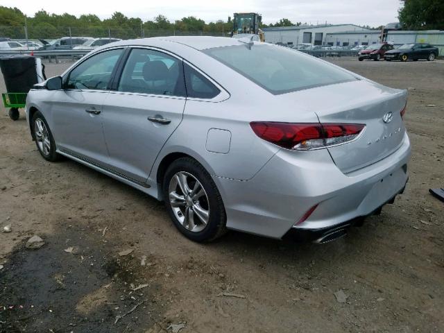 5NPE34AF3JH705290 - 2018 HYUNDAI SONATA SPO SILVER photo 3