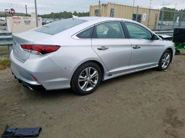 5NPE34AF3JH705290 - 2018 HYUNDAI SONATA SPO SILVER photo 4