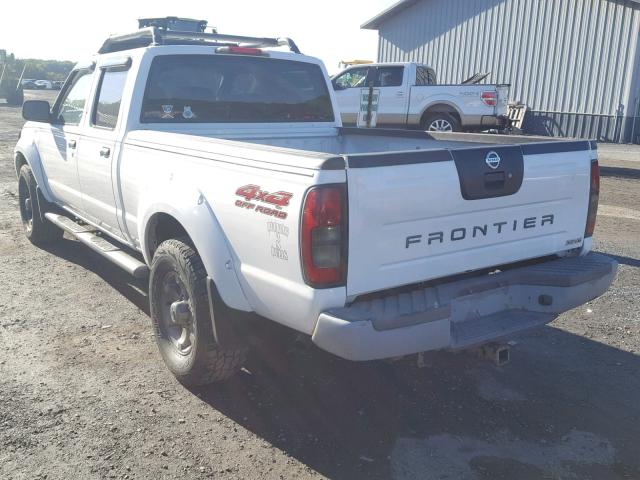 1N6ED29YX4C447502 - 2004 NISSAN FRONTIER C WHITE photo 3