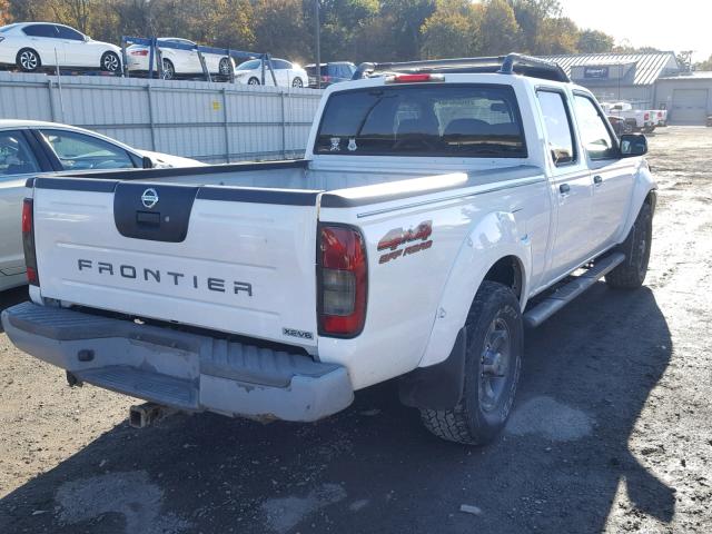 1N6ED29YX4C447502 - 2004 NISSAN FRONTIER C WHITE photo 4