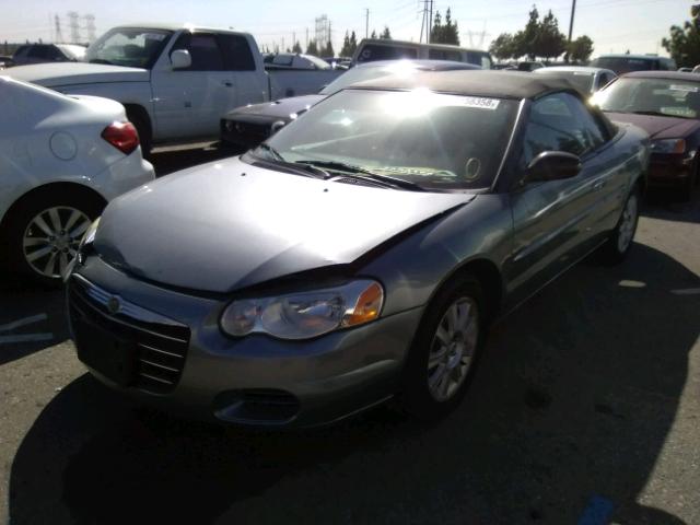 1C3EL75R86N188747 - 2006 CHRYSLER SEBRING GT GRAY photo 2