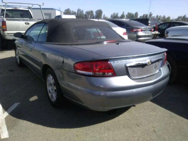 1C3EL75R86N188747 - 2006 CHRYSLER SEBRING GT GRAY photo 3