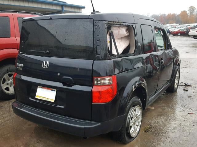 5J6YH27728L011225 - 2008 HONDA ELEMENT EX BLACK photo 4