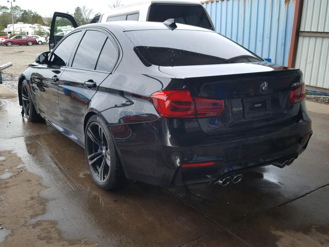 WBS8M9C57H5G84039 - 2017 BMW M3 BLACK photo 3