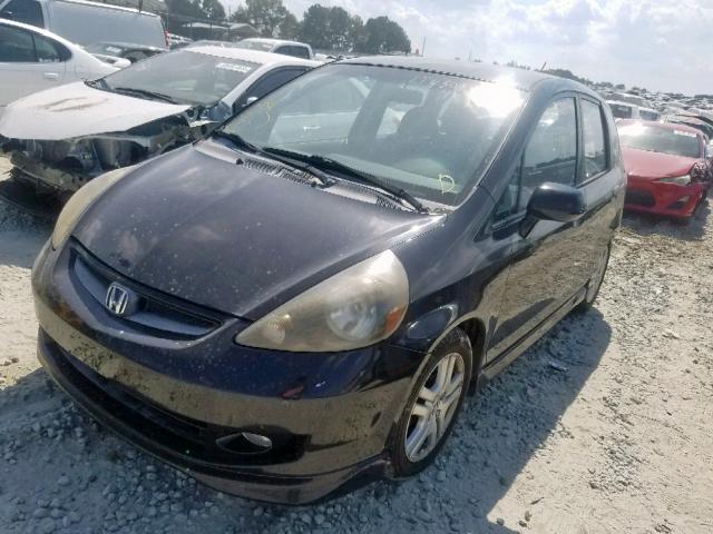 JHMGD38677S018635 - 2007 HONDA FIT S 黑色 照片 2
