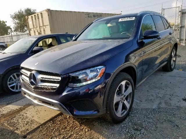 WDC0G4JB2HF259224 - 2017 MERCEDES-BENZ GLC 300 BLUE photo 2