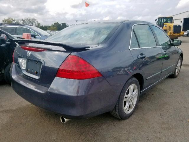 1HGCM56397A152106 - 2007 HONDA ACCORD SE GRAY photo 4