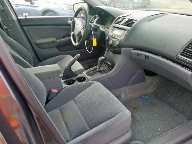 1HGCM56397A152106 - 2007 HONDA ACCORD SE GRAY photo 5