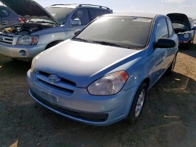 KMHCM36C38U092404 - 2008 HYUNDAI ACCENT GS BLUE photo 2