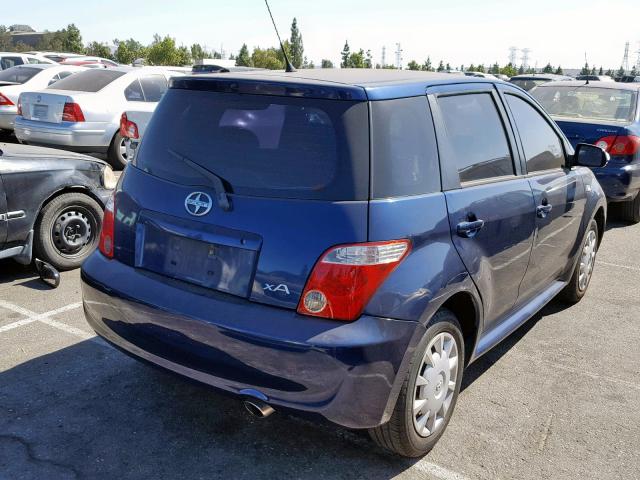 JTKKT624460136118 - 2006 TOYOTA SCION XA BLUE photo 4