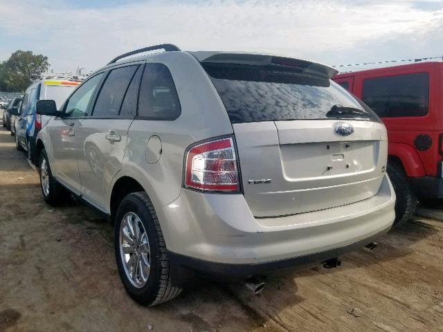 2FMDK48C47BB41286 - 2007 FORD EDGE SEL WHITE photo 3