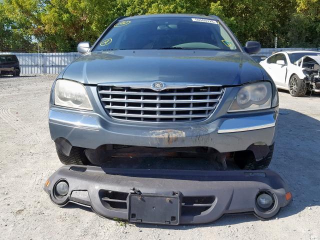 2C4GF68455R669384 - 2005 CHRYSLER PACIFICA T GRAY photo 9