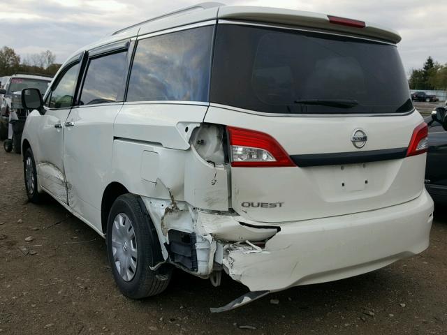 JN8AE2KPXF9121672 - 2015 NISSAN QUEST S WHITE photo 3