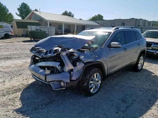 1C4PJMDS5HW646142 - 2017 JEEP CHEROKEE L SILVER photo 2