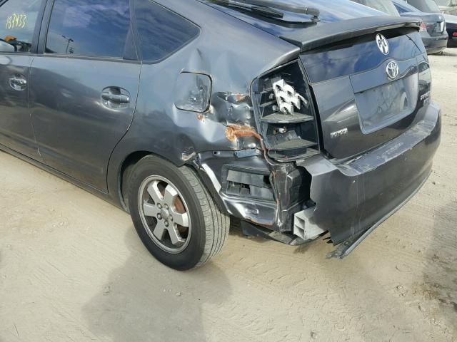 JTDKB20U263182650 - 2006 TOYOTA PRIUS GRAY photo 9