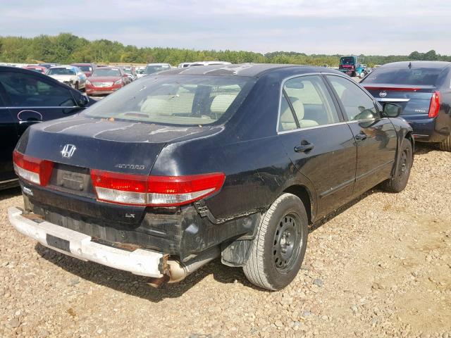 1HGCM56324A111845 - 2004 HONDA ACCORD LX BLACK photo 4