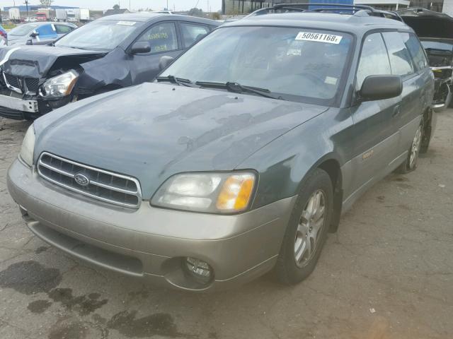 4S3BH665527616620 - 2002 SUBARU LEGACY OUT GREEN photo 2