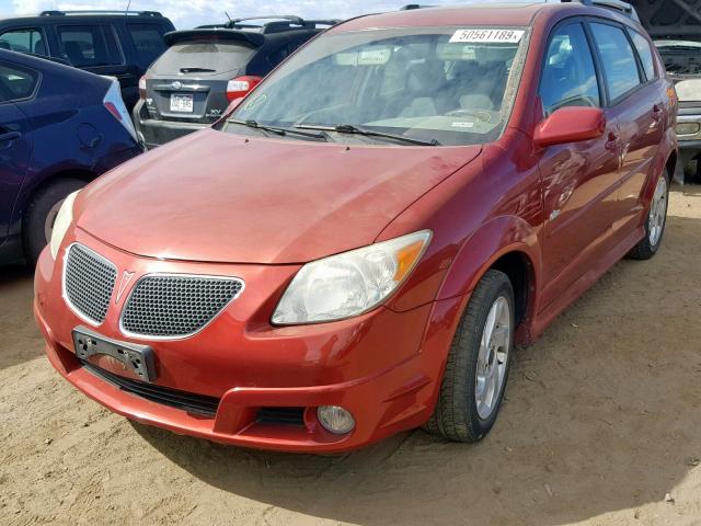 5Y2SL65846Z461823 - 2006 PONTIAC VIBE RED photo 2