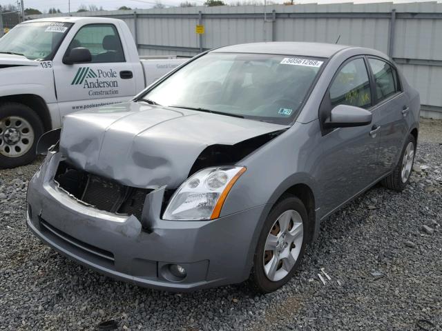 3N1AB61E28L679234 - 2008 NISSAN SENTRA 2.0 GRAY photo 2