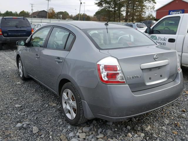 3N1AB61E28L679234 - 2008 NISSAN SENTRA 2.0 GRAY photo 3