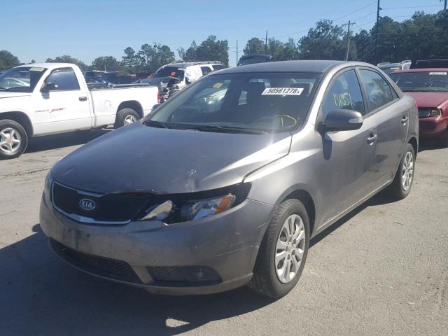 KNAFU4A21A5219086 - 2010 KIA FORTE EX GRAY photo 2