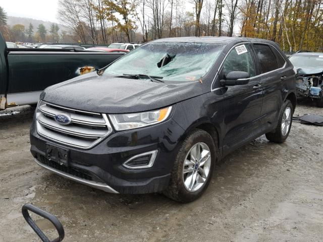 2FMPK4J88GBB84757 - 2016 FORD EDGE SEL BLACK photo 2