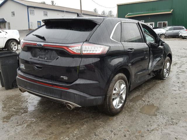 2FMPK4J88GBB84757 - 2016 FORD EDGE SEL BLACK photo 4