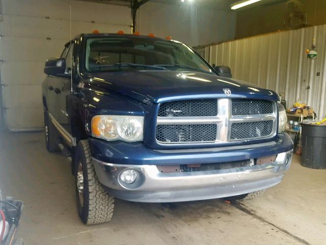 3D3KU28693G765278 - 2003 DODGE RAM 2500 S Կապույտ լուսանկար 1