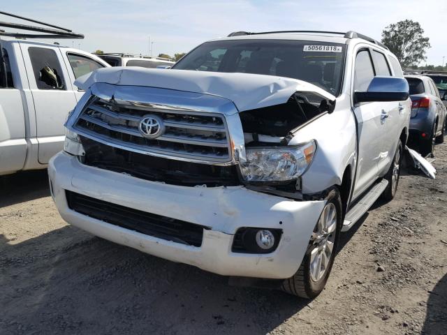 5TDDW5G10CS071695 - 2012 TOYOTA SEQUOIA PL WHITE photo 2