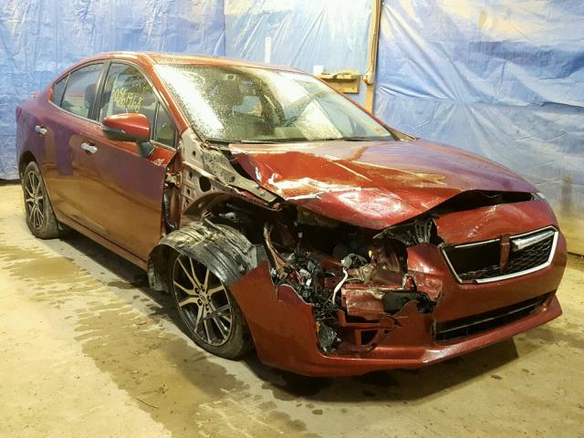 4S3GKAU67H3622313 - 2017 SUBARU IMPREZA LI RED photo 1