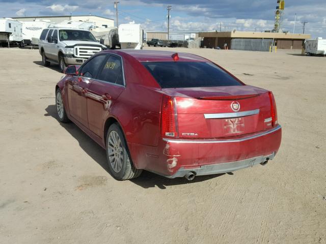 1G6DL5EV0A0120623 - 2010 CADILLAC CTS PERFOR RED photo 3