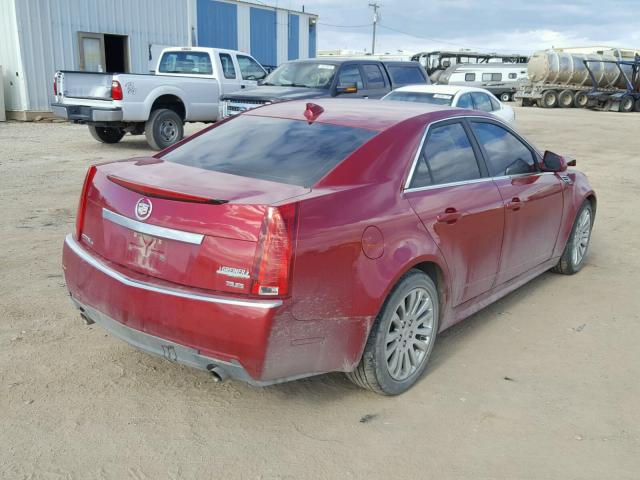 1G6DL5EV0A0120623 - 2010 CADILLAC CTS PERFOR RED photo 4