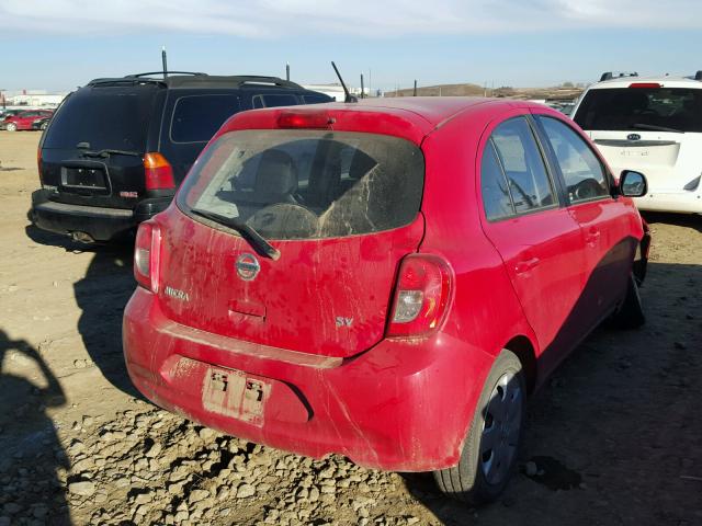 3N1CK3CP6GL262526 - 2016 NISSAN MICRA RED photo 4