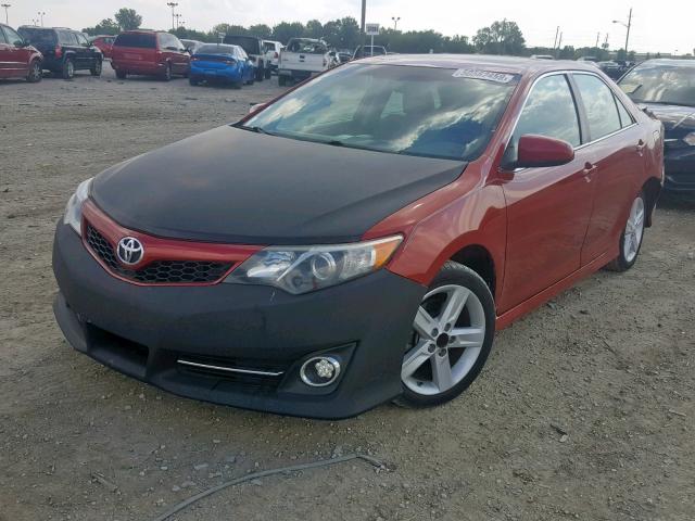 4T1BF1FK8CU527282 - 2012 TOYOTA CAMRY BASE RED photo 2
