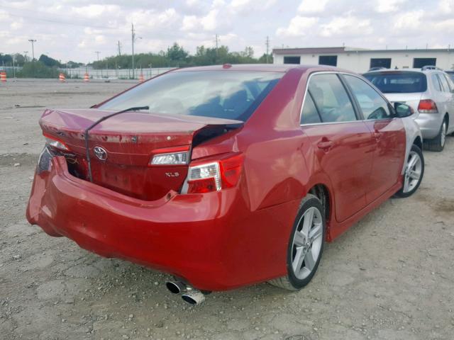 4T1BF1FK8CU527282 - 2012 TOYOTA CAMRY BASE RED photo 4