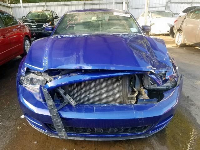 1ZVBP8AM4D5273534 - 2013 FORD MUSTANG BLUE photo 9