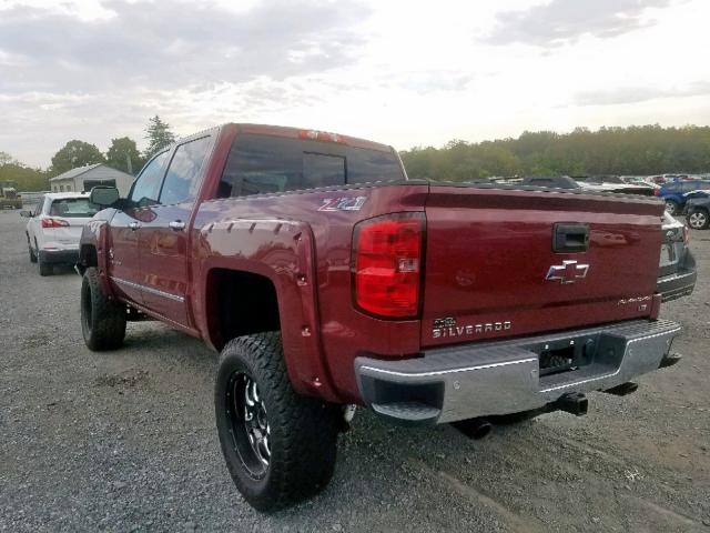 3GCUKSEC4EG229326 - 2014 CHEVROLET SILVERADO MAROON photo 3