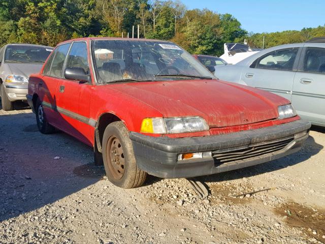 1HGED3540ML072507 - 1991 HONDA CIVIC DX RED photo 1