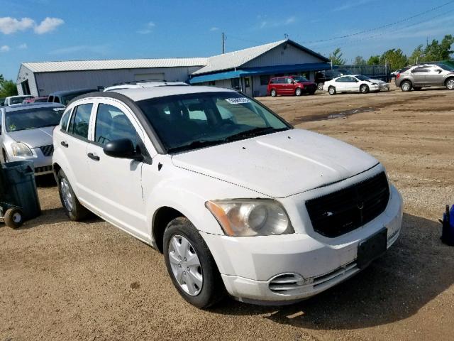 1B3HB28B27D364410 - 2007 DODGE CALIBER WHITE photo 1