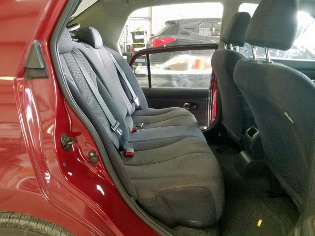 3N1BC11E39L370684 - 2009 NISSAN VERSA S RED photo 6