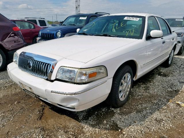 2MEFM74V66X614329 - 2006 MERCURY GRAND MARQ WHITE photo 2